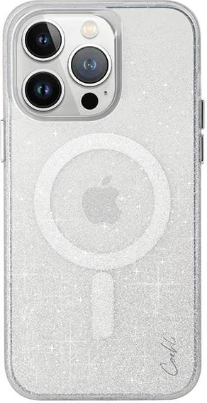 Mbështjellës UNIQ Coehl Lumino për iPhone 15 Pro, MagSafe, argjendtë