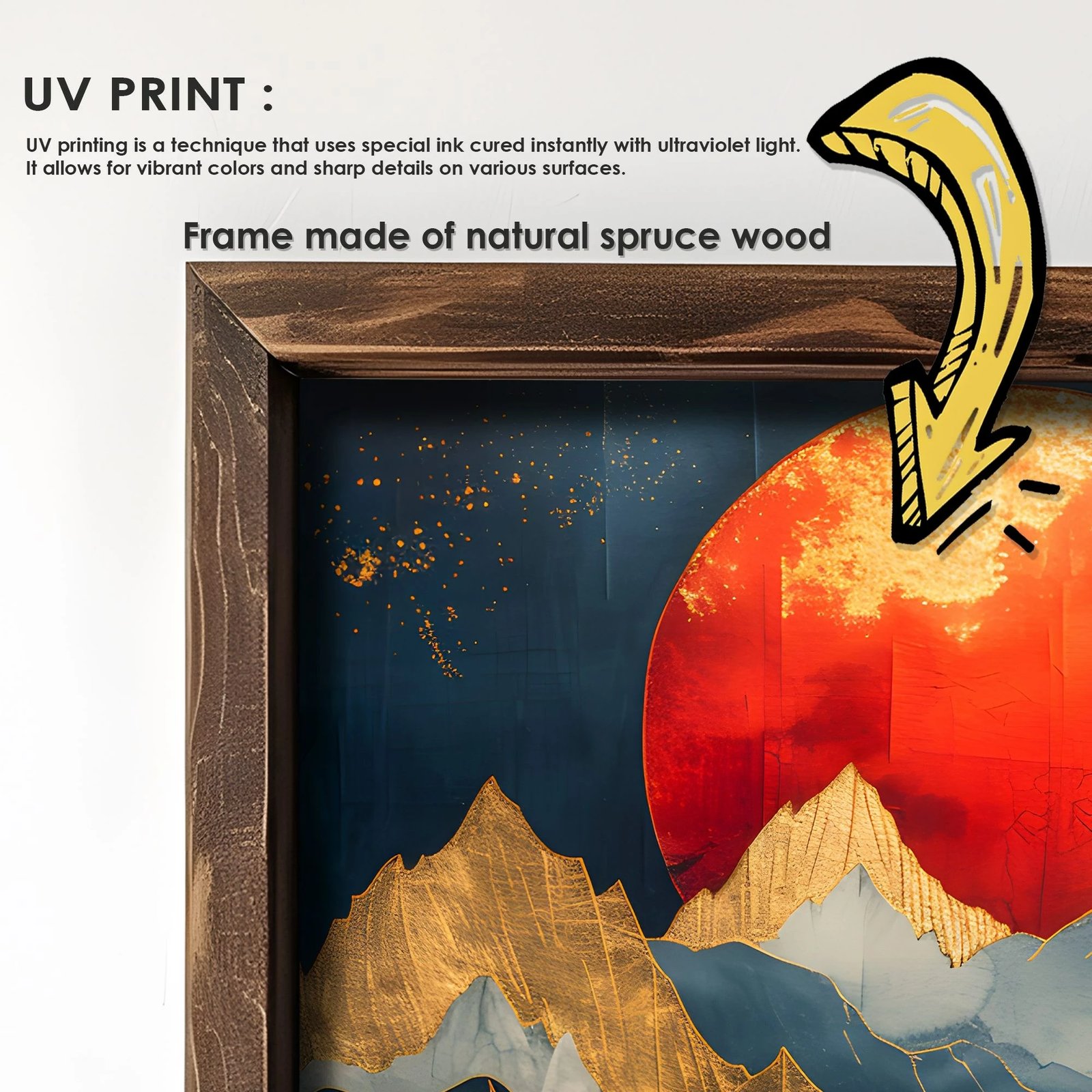 Pikturë dekorative me kornizë MDF (2 copë), Wallity, AI200