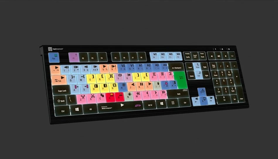 Tastierë LogicKeyboard Astra 2 Classic UK për Avid Media Composer, PC