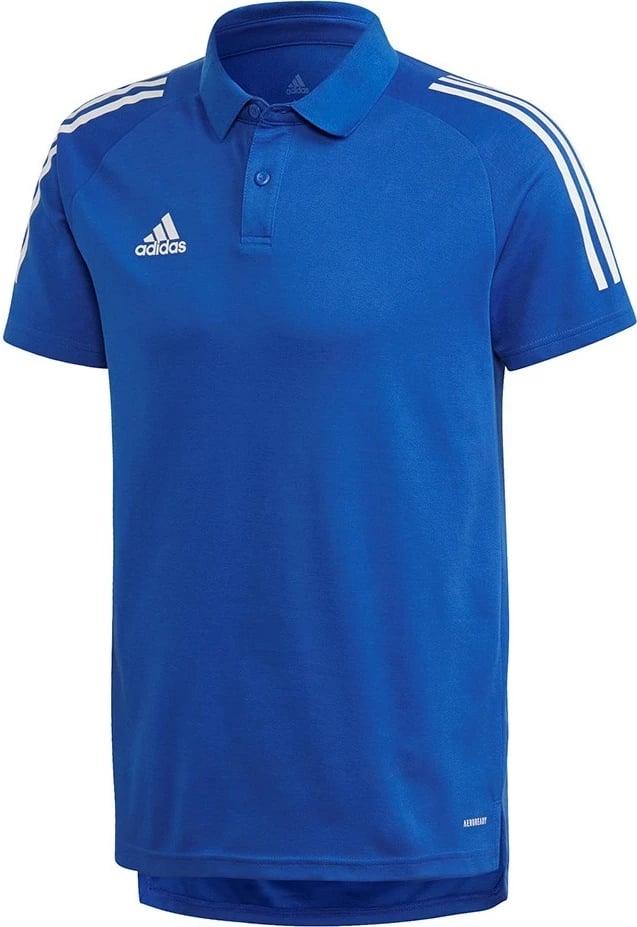 Polo Adidas Condivo 20 për meshkuj, Blu e Bardhë | S