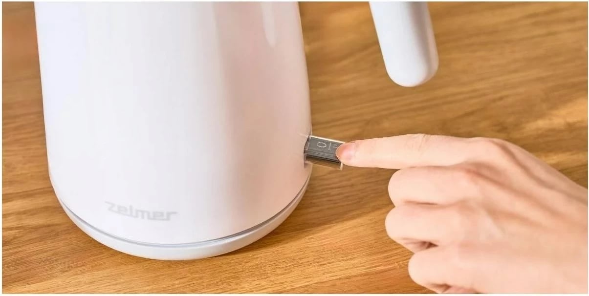 Çajnik elektrik Zelmer ZCK7020, 1 L, Bardhë