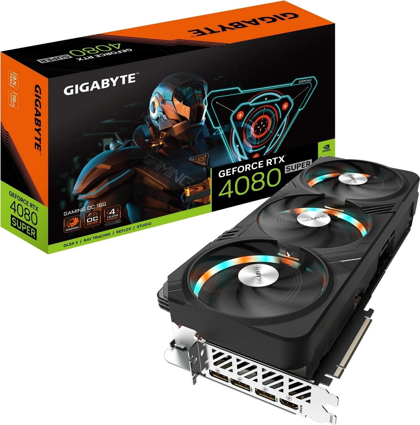 Kartë Grafike Gigabyte GeForce RTX 4080 SUPER GAMING OC, 16GB GDDR6X