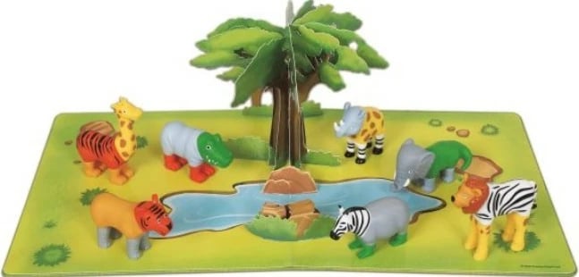 Set lodrash magnetike Malblo Mini Jungle Animals, 7 kafshë, shumëngjyrëshe