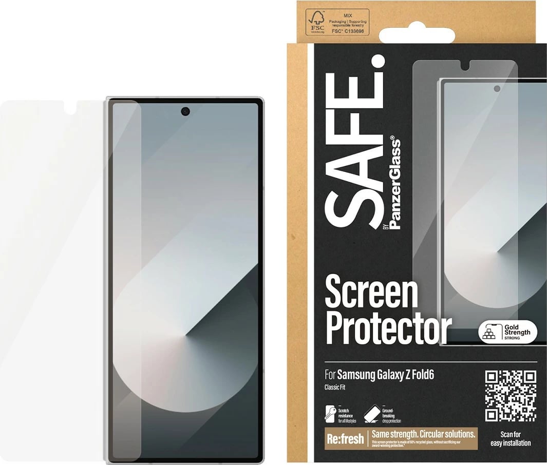 Mbrojtës ekrani PanzerGlass për Samsung Galaxy Z Fold 6, transparent
