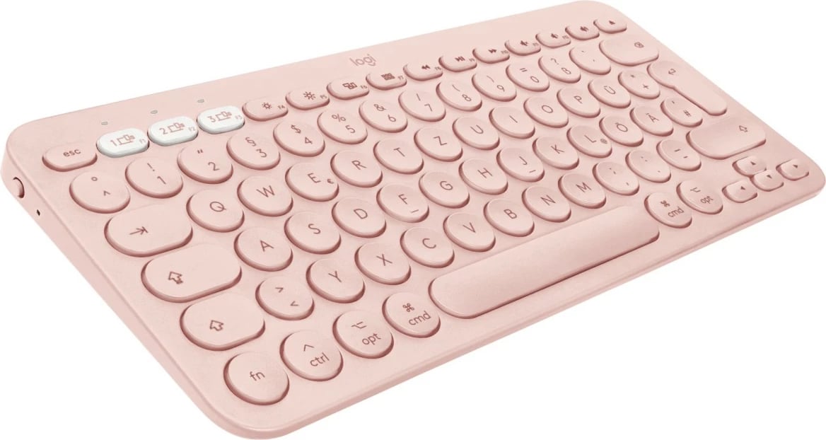 Tastierë Logitech K380, multi-device, Bluetooth, për Mac, rozë