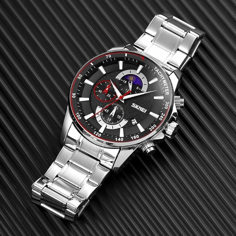 Orë dore për meshkuj Skmei, argjendtë