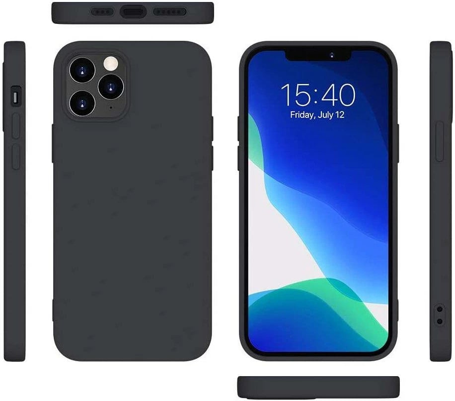 Mbështjellës silikoni Hurtel për Xiaomi Redmi Note 10 5G / Poco M3 Pro, i zi
