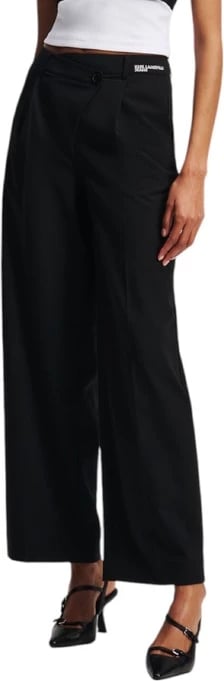 Pantallona femra Karl Lagerfeld Jeans, të zeza