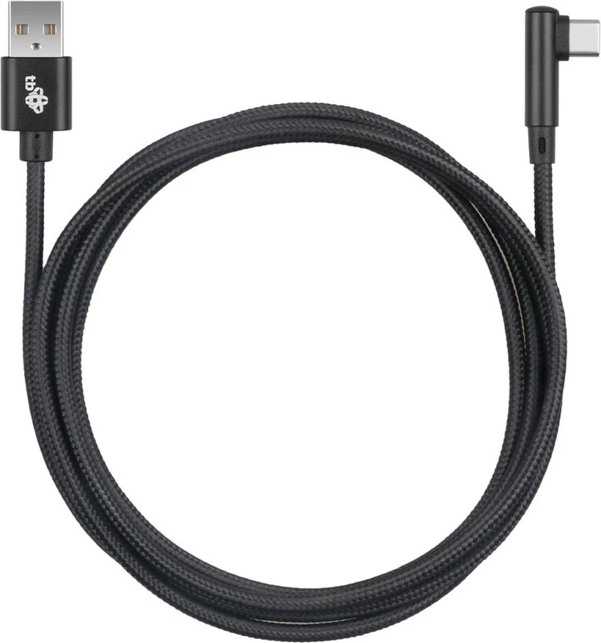 Kabllo USB në USB Type-C TB AKTBXKUCSBA15KB, 1.5m, kënduar, e zezë