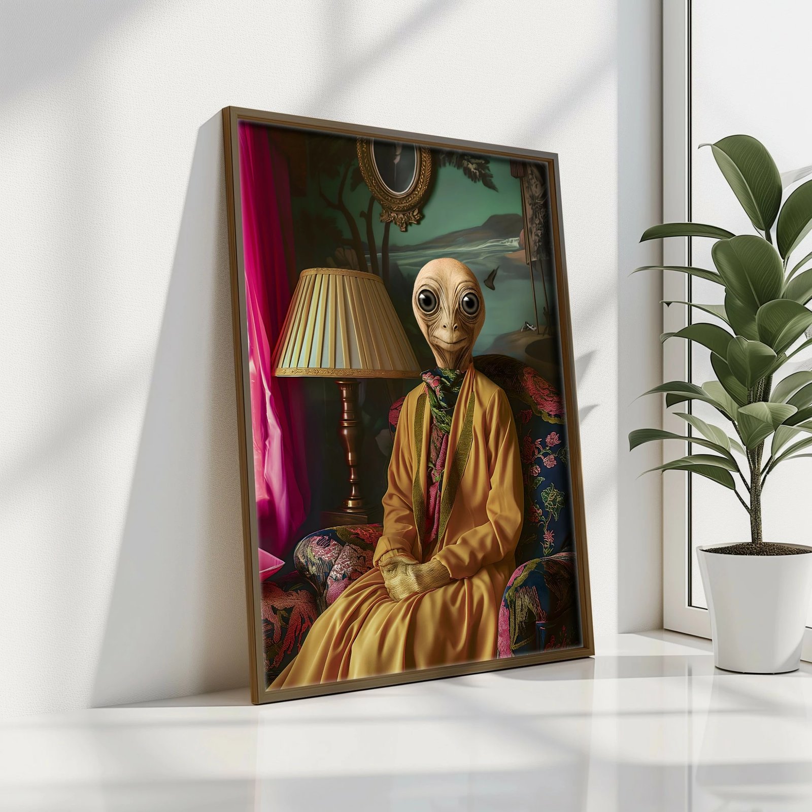 Pikturë dekorative me kornizë, MDF, Wallity, GE241-L