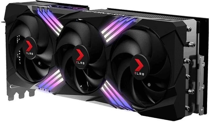 Kartelë grafike PNY GeForce RTX 4070 Ti SUPER XLR8 Gaming VERTO™ EPIC-X RGB™ Triple Fan OC 16GB GDDR6X DLSS 3, stardate gray