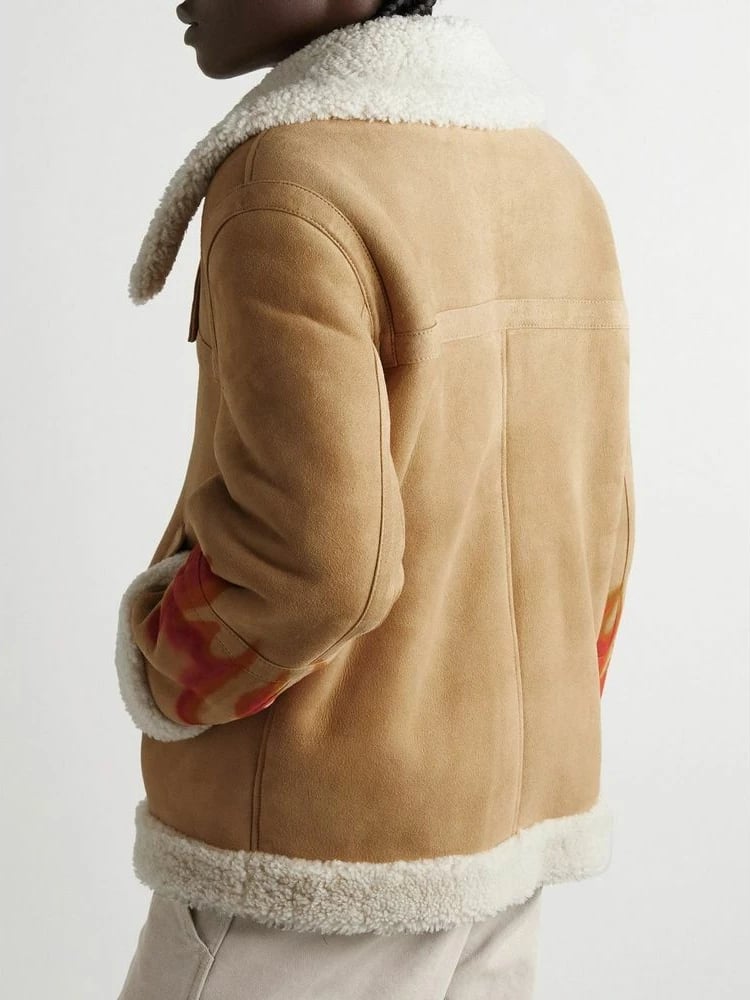Jakne lëkure Palm Angels,bezhë