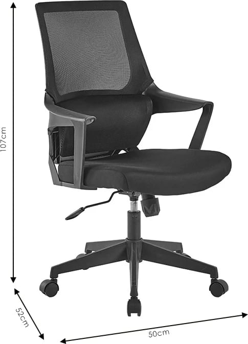 Karrige zyre ergonomike, material rrjetë, ngjyrë gri