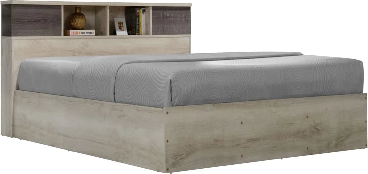 Krevat dopio, ngjyrë lisi Castilo, 140x200cm