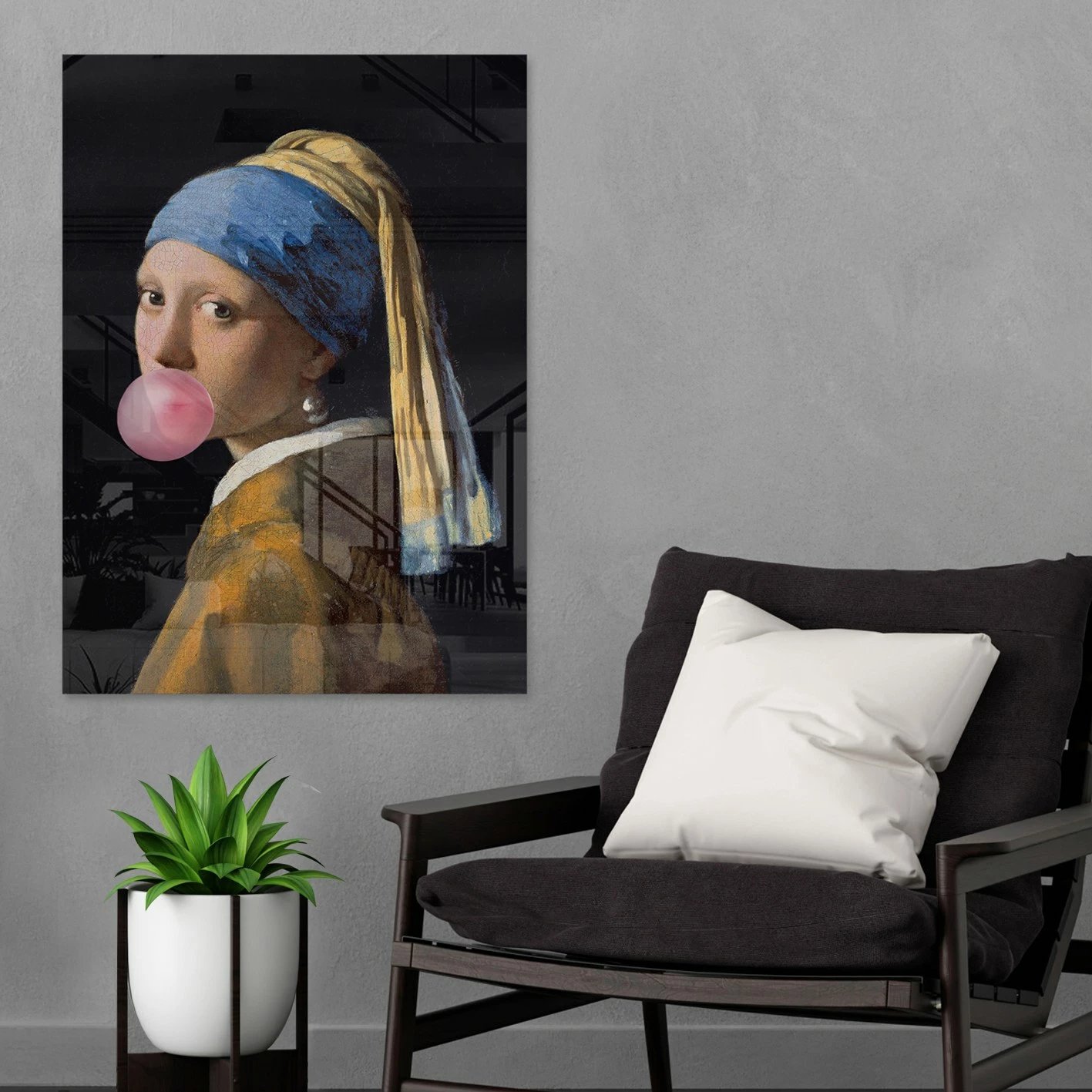 Pikturë dekorative prej xhami të temperuar, shumëngjyrëshe, CAM3730 - 50x70cm