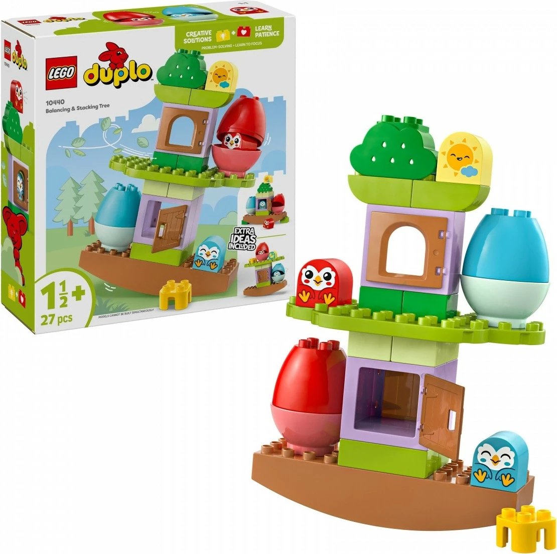 Set lodrash LEGO DUPLO 10440 Balancing Tree, 27 pjesë, shumëngjyrëshe