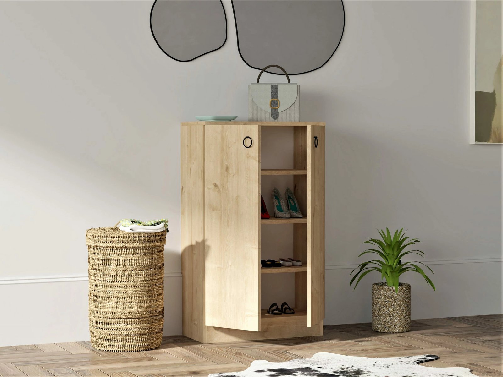 Dollap këpucësh Skye Decor, ngjyrë Sapphire, Defne