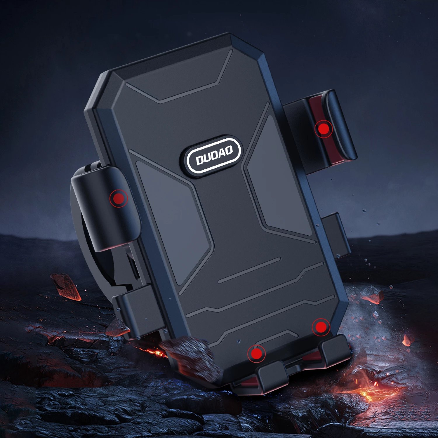 Mbështjellës telefoni për biçikletë/motoçikletë Dudao F7C, i zi