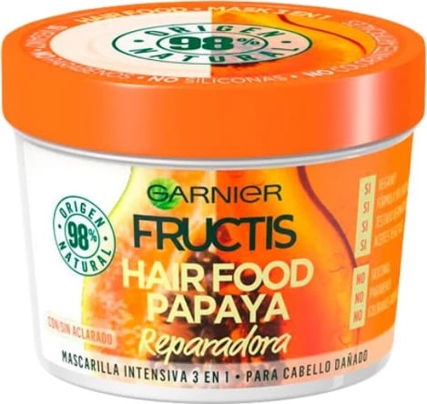 Maskë për flokë Garnier Fructis Hair Food Papaya 390ml