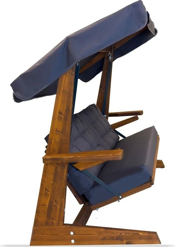 Karrige lëkundëse treshe për kopsht, ngjyrë antracit, Skye Decor, Viva 2400