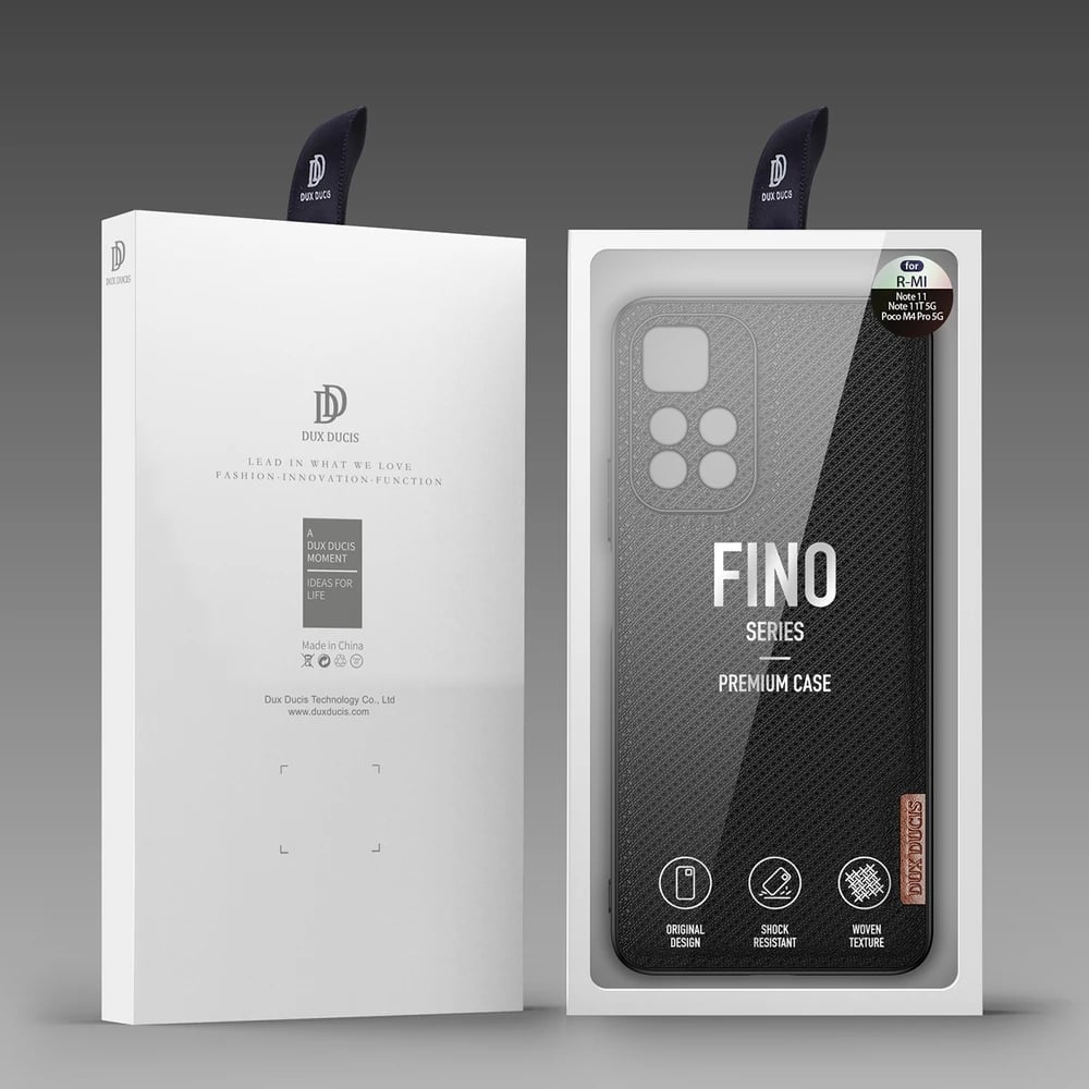 Mbështjellës Dux Ducis Fino për Poco M4 Pro 5G, najlon, i zi