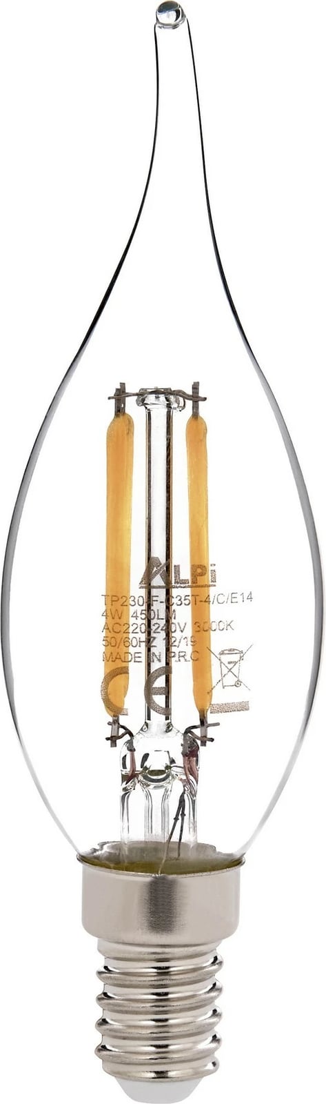 Llambë LED Opviq, E14, ngjyrë transparente, dritë e ngrohtë