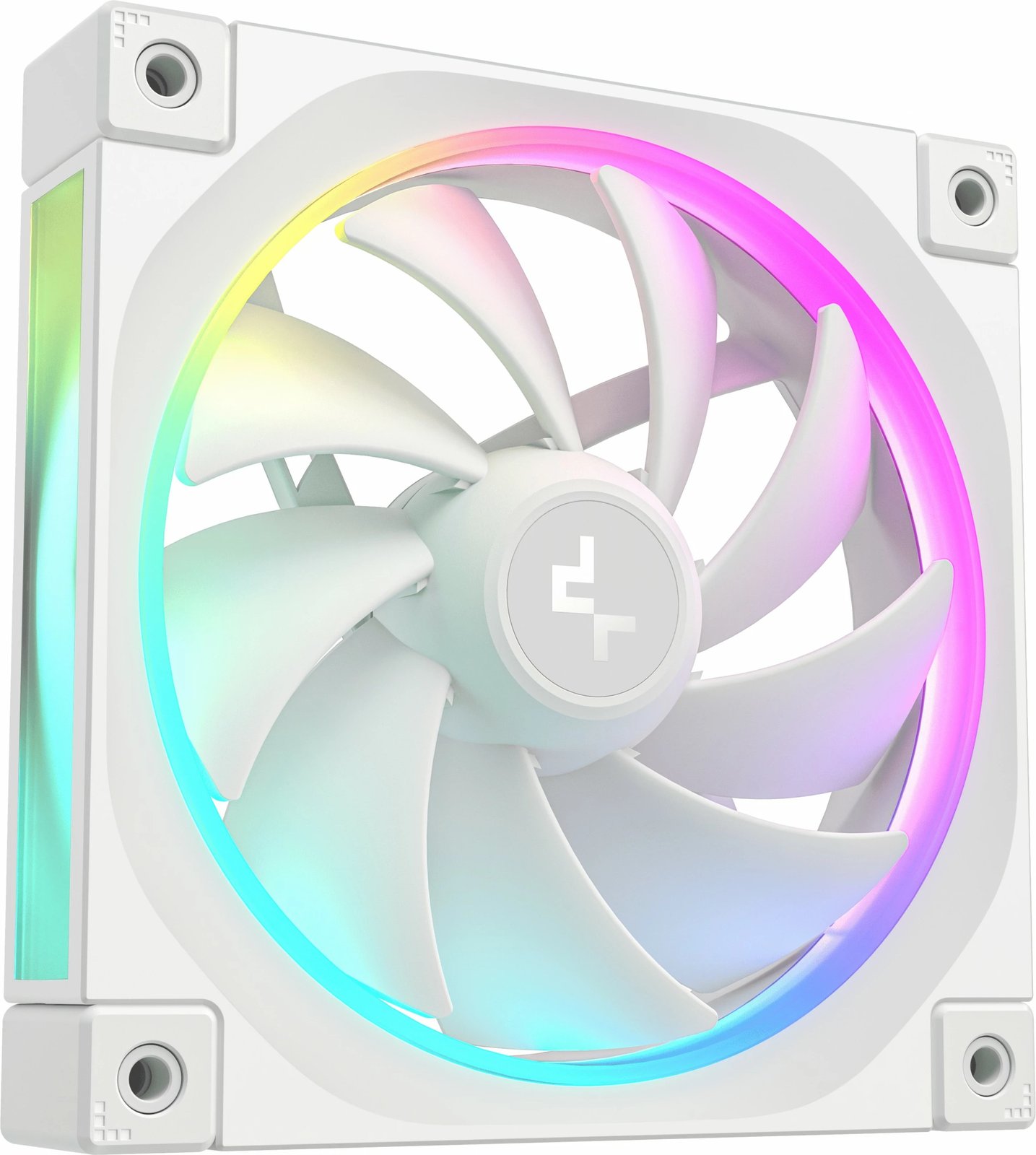 Ventilator kase DeepCool FL12 WH-3 in 1, 12cm, LED, i bardhë