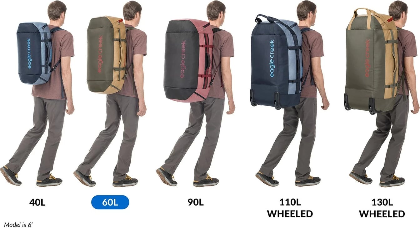 Çantë duffel Eagle Creek Cargo Hauler 60L, poliestër, charcoal