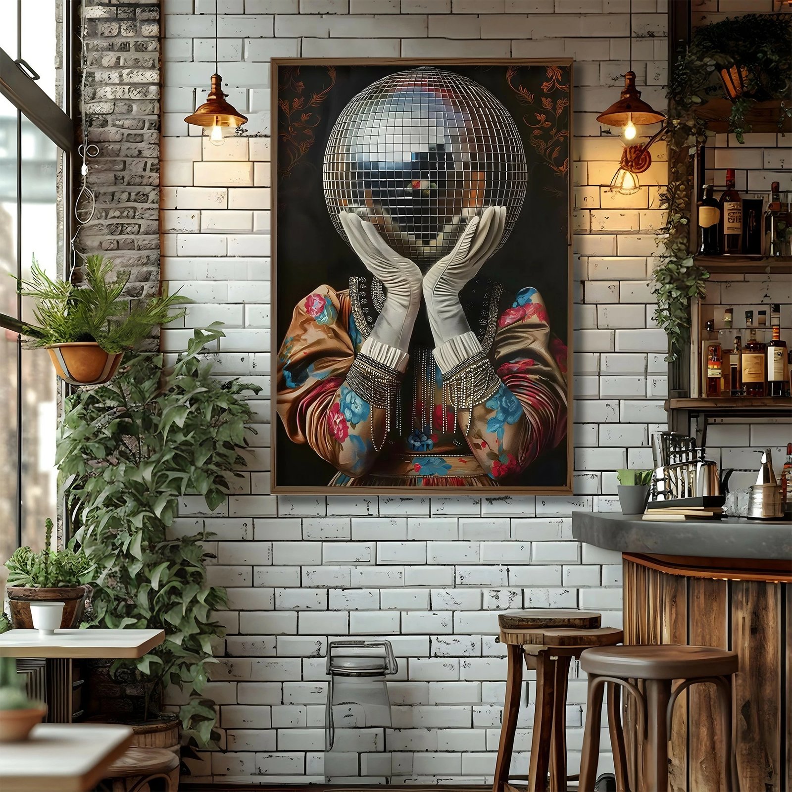 Pikturë dekorative me kornizë MDF, shumëngjyrëshe, Wallity GE129-L