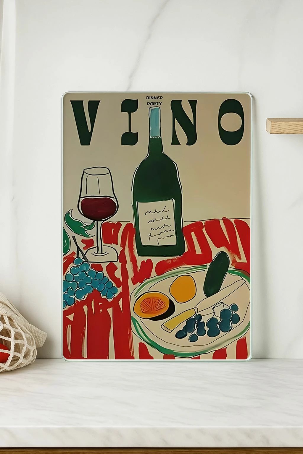 Dërrasë prerëse Hermia, qelq i temperuar, shumëngjyrëshe, Kes-00035, 30x40cm Dërrasë prerëse Hermia, qelq i temperuar, shumëngjyrëshe, Kes-00035, 30x40cm