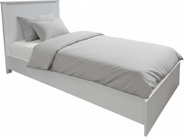 Krevat Athos, ngjyrë e bardhë, 90x190cm