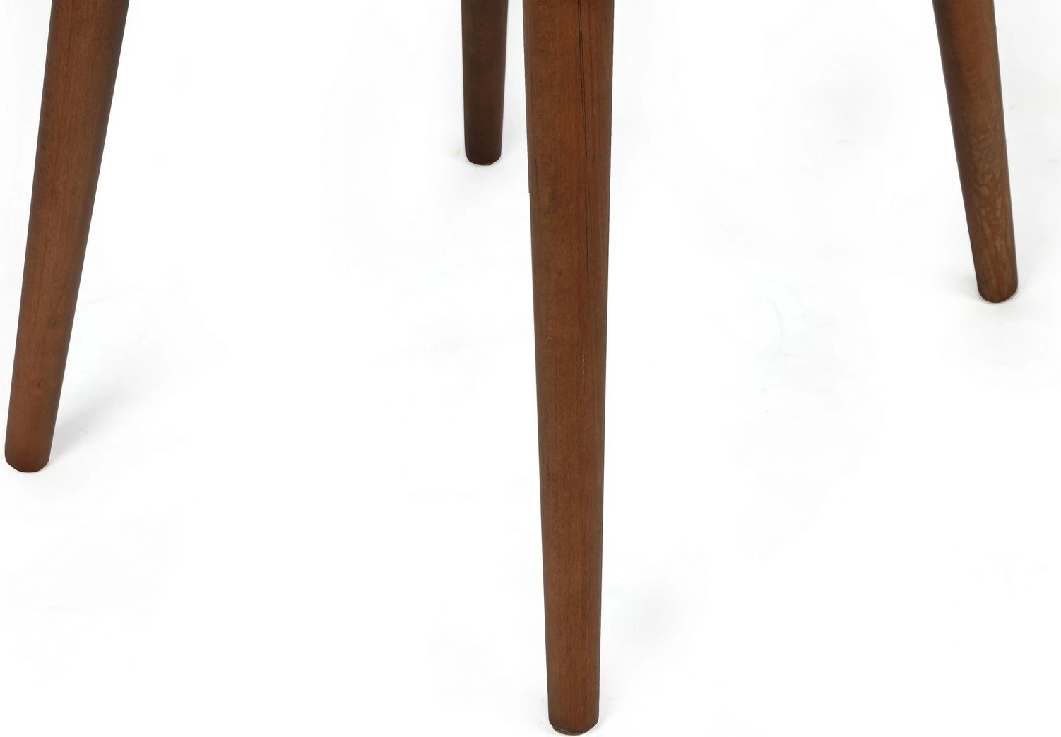 Set karrigash (4 copë), Skye Decor, Alfa-467 V4, kadife antracit, këmbë dru arrë