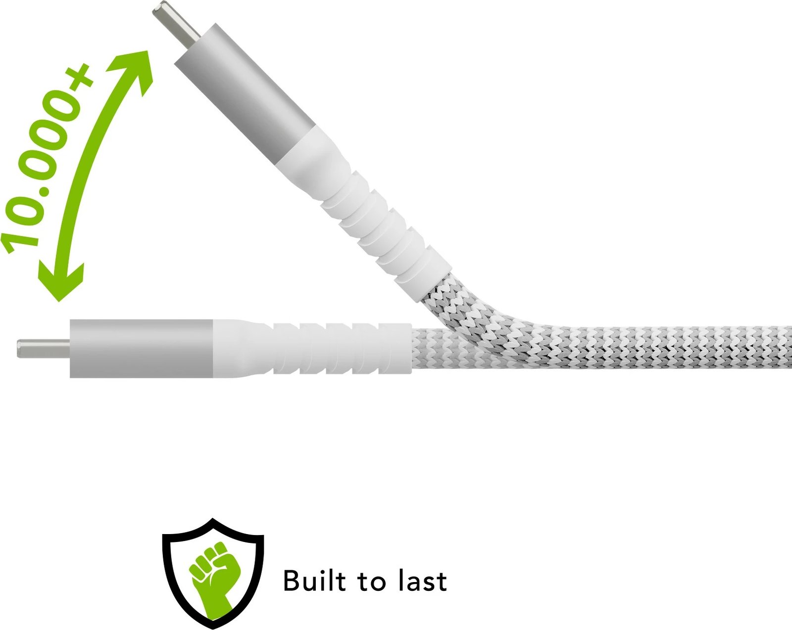 Kabllo USB-C dbramante1928 RE-CHARGE 2.5m, e bardhë