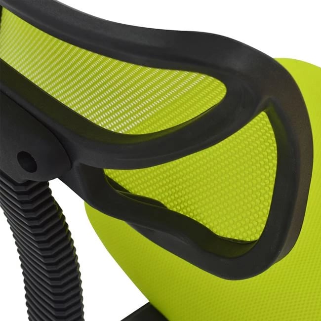 Karrige për zyre për fëmijë, ngjyrë jeshile e lehtë dhe rrjetë, FH1026.03, 40.5x50.5x91.5 cm