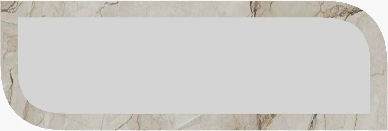 Pasqyrë Hanah Home, Arni, ngjyrë Ephesus dhe mermeri, 40x120cm