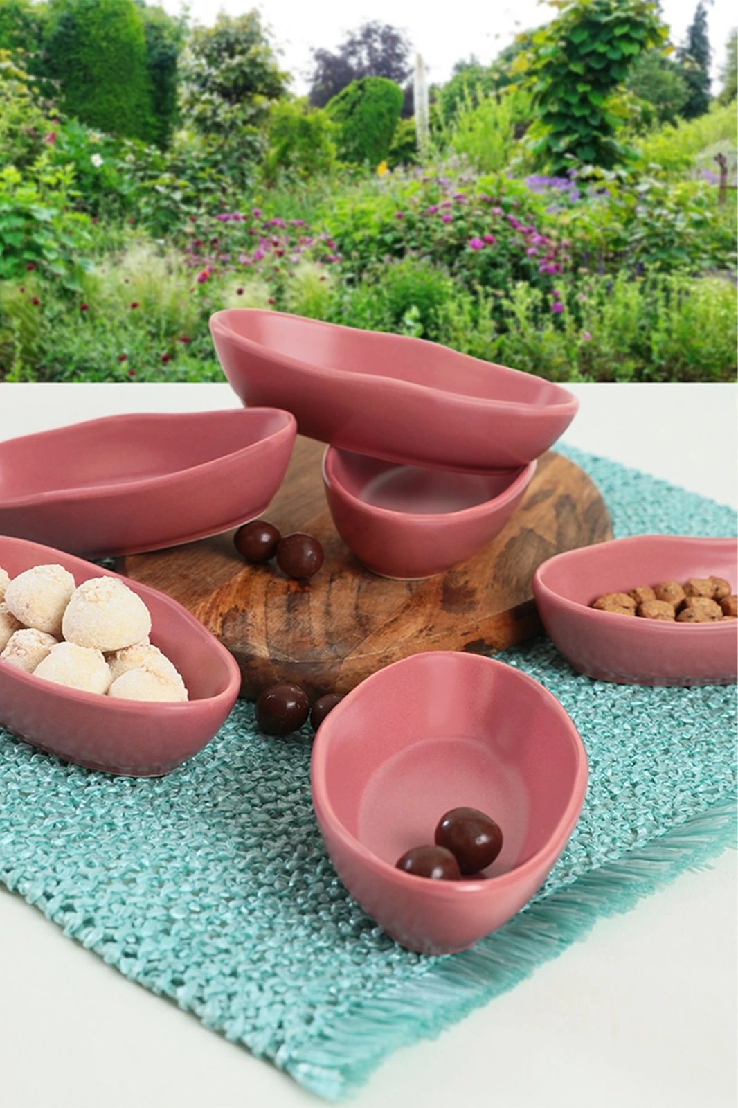 Set pjatash për meze (6 copë), Hermia Concept, ngjyrë Dusty Rose, ST500006F989A000000MAYD100