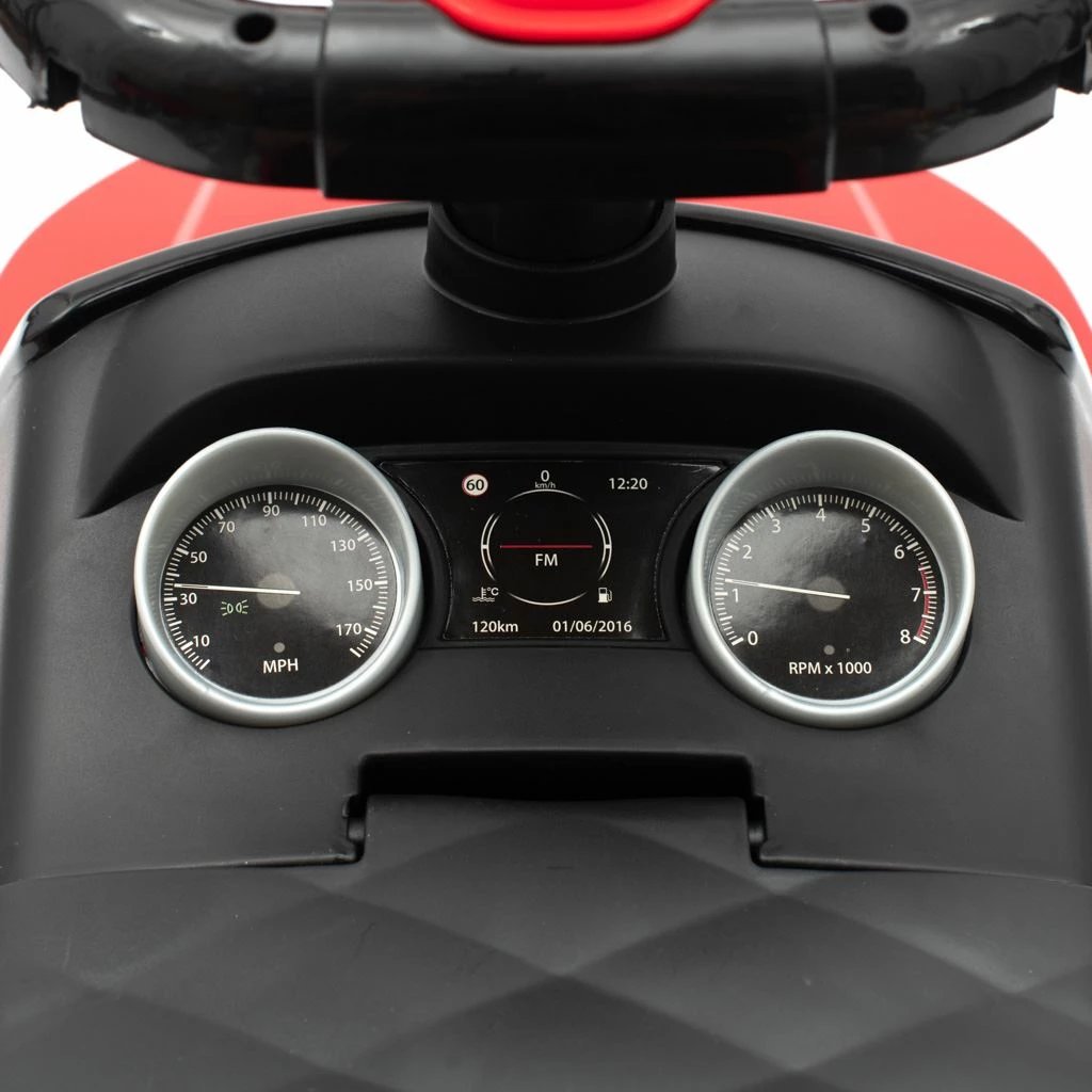 Makine lodër ride-on, BABY MIX, SUV, 12-36 muaj, kapacitet 27 kg, timon me melodi, hapësirë nën ulëse, 2xAA jo të përfshira, e kuqe