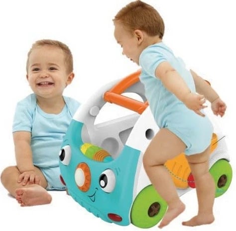 Lodër walker 3-në-1 B-kids Sensory, për fëmijë të vegjël, Multicolour