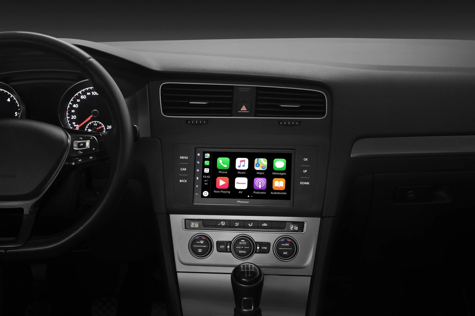 Sistem multimedial Pioneer SPH-DA250DAB, 6.8 inç, Bluetooth, Apple CarPlay, Android Auto, i zi