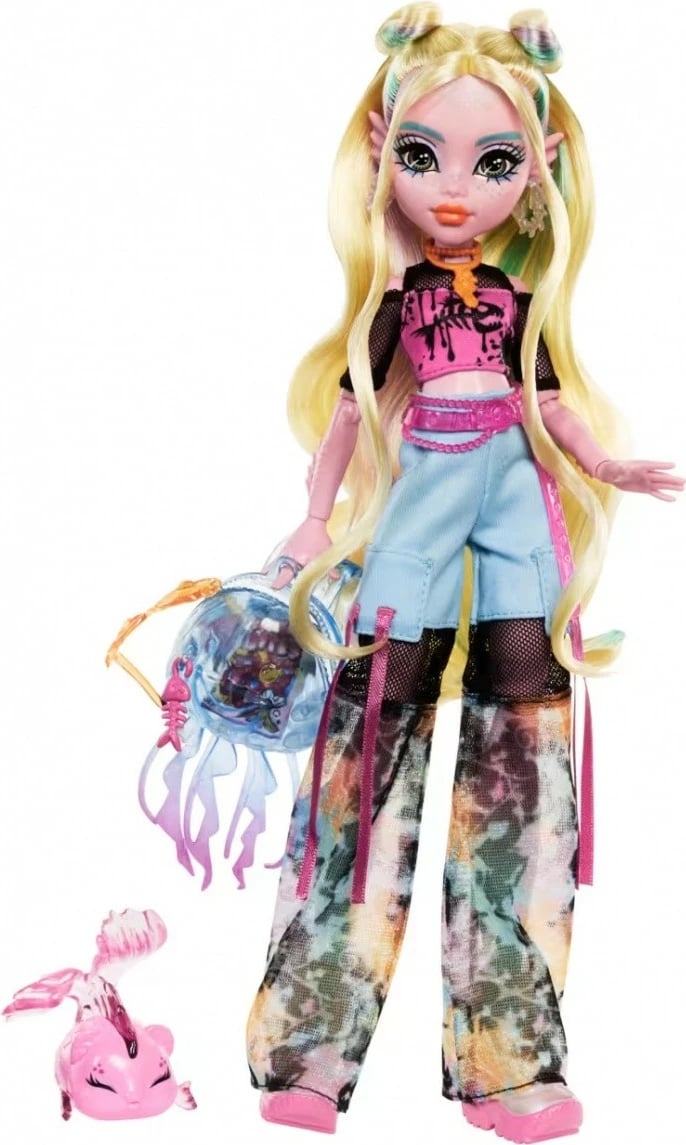 Kukull Monster High Mattel Lagoona Blue HXH75 me aksesorë