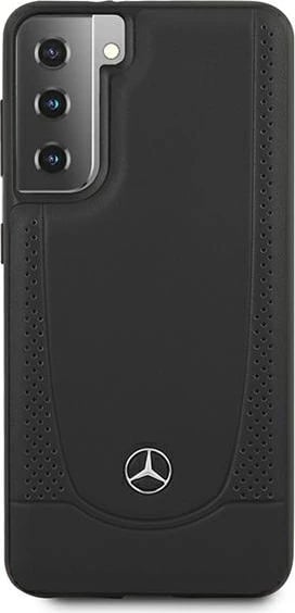 Mbështjellës Mercedes MEHCS21SARMBK Urban Line për Samsung Galaxy S21, lëkurë, i zi