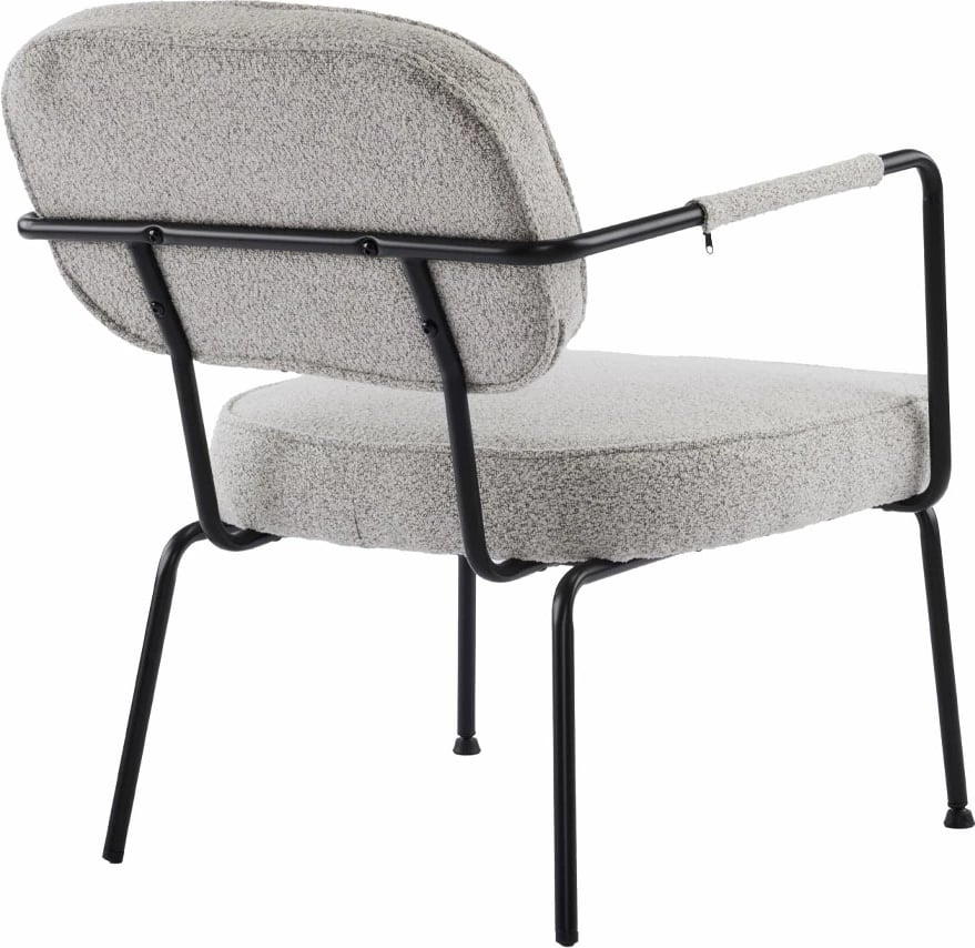 Karrige e ulët Prisley, krem, 73x66x78