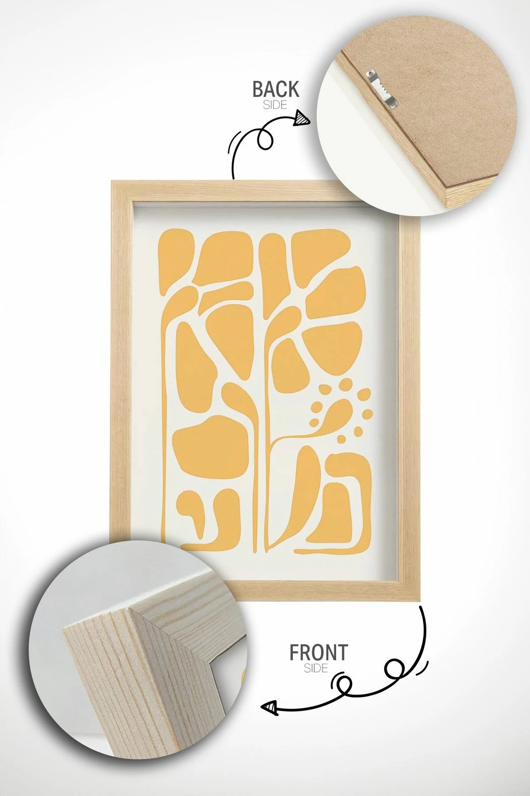 Pikturë dekorative me kornizë (3 copë), Wallity, Ersy3Ham15