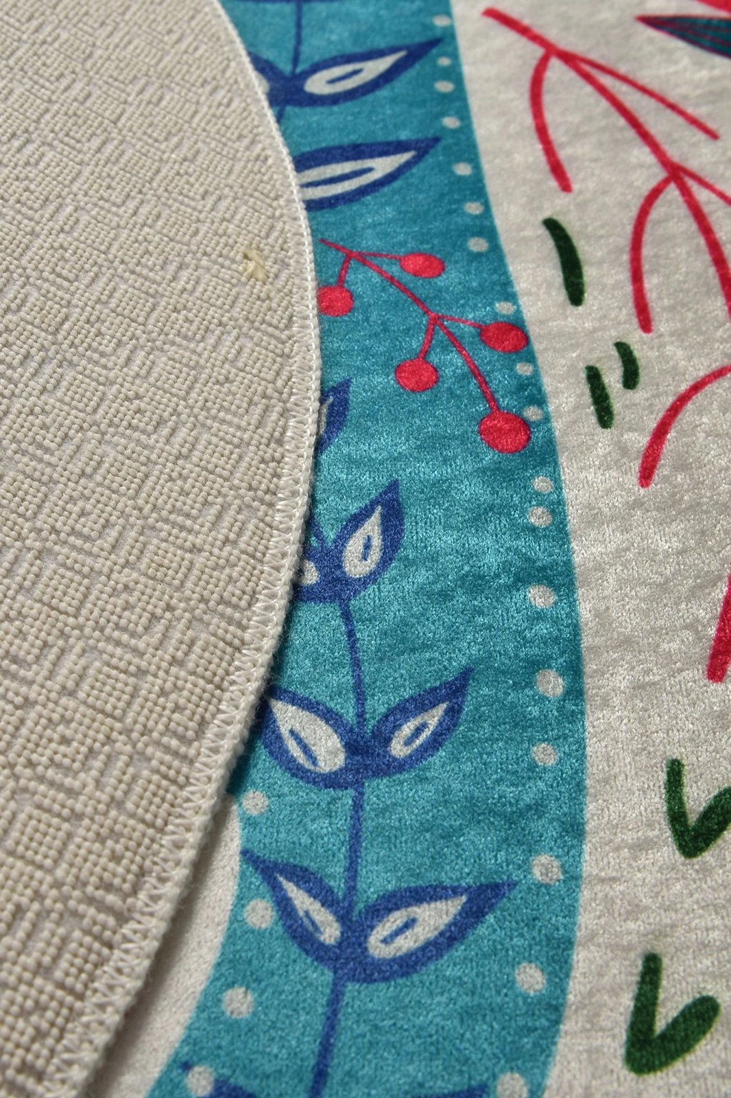 Qilim rrumbullak, 100 cm, Conceptum Hypnose, me mace të kaltra Qilim rrumbullak, 100 cm, Conceptum Hypnose, me mace të kaltra