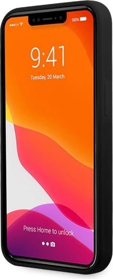 Mbështjellës BMW Silicone Signature Logo MagSafe për iPhone 13 / 13 Pro, i zi