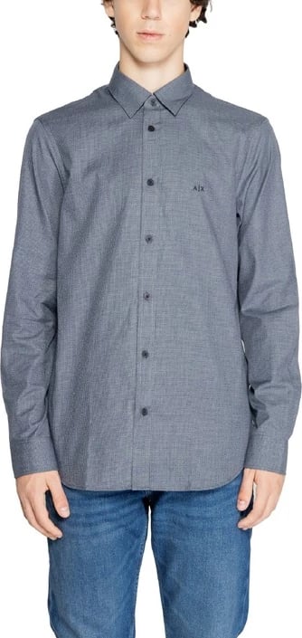 Këmishë për meshkuj Armani Exchange, blu