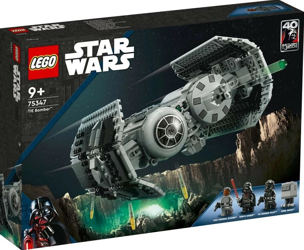 Set LEGO Star Wars TIE Bomber 75347, 625 pjesë, me minifigura, Gri