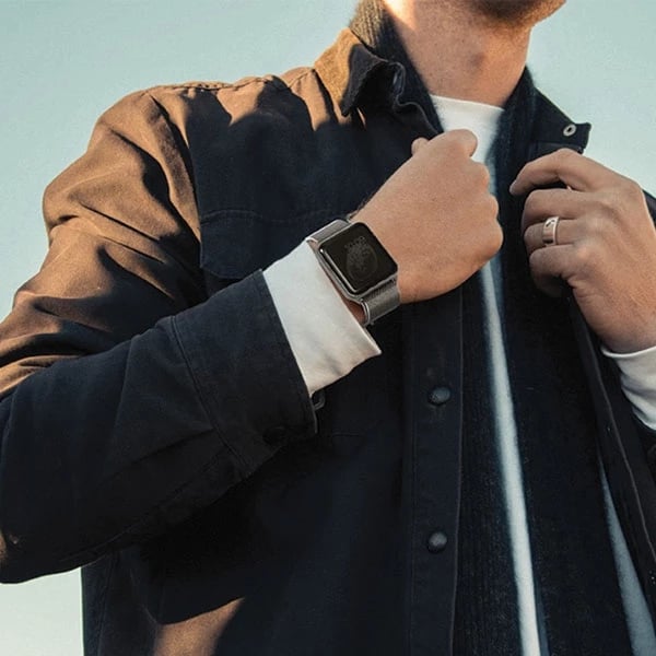 Rrip çeliku për Apple Watch UNIQ Dante, 38/40/41mm, rozë e artë