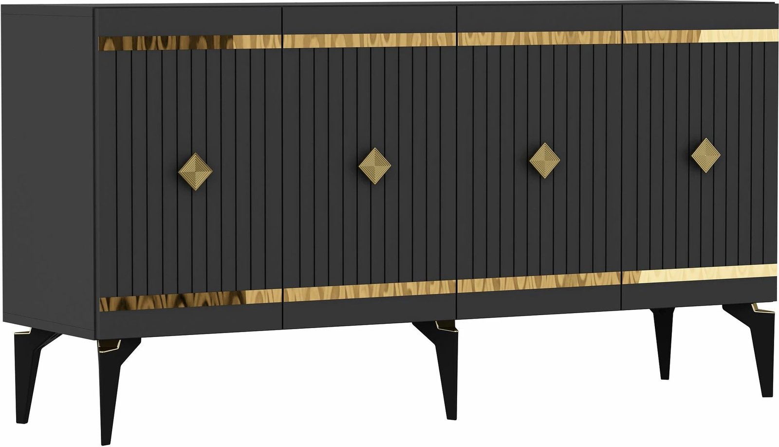 Konsolë Skye Decor, Lenora, antracit, ar