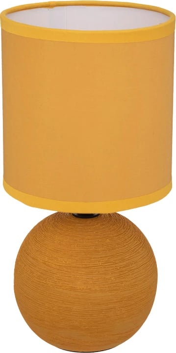 Llambë tavoline PWL-1210, qeramike, ngjyrë e verdhë, 13x25cm